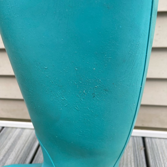 Hunter tall rain boots in Teal - Picture 4 of 4